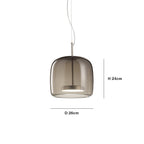 Fenora - Hôtel Lampe Suspendue En Verre