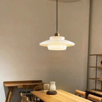 Suspension En Verre Blanc