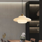 Suspension En Verre Blanc