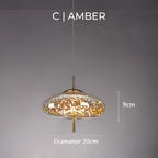 Essence - Superbe Suspension En Verre Brun