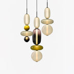 Lampe Pendante En Verre Confit