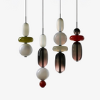 Lampe Pendante En Verre Confit