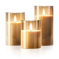 FLAMELESS WIRELESS CANDLES ( SET OF 3)