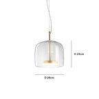 Fenora - Hôtel Lampe Suspendue En Verre