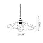 Lampe À Suspension En Verre À Motif De Fleur
