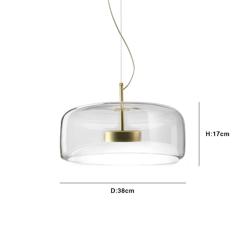 Fenora - Hôtel Lampe Suspendue En Verre