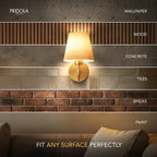 CURVED WIRELESS WALL SCONCE