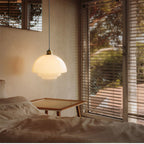 Suspension En Verre Blanc
