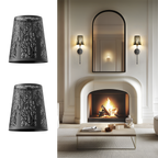 Black Metallic Tree Shades (Set of 2)