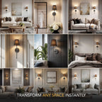 WIRELESS DARK WALL SCONCES (SET OF 2)