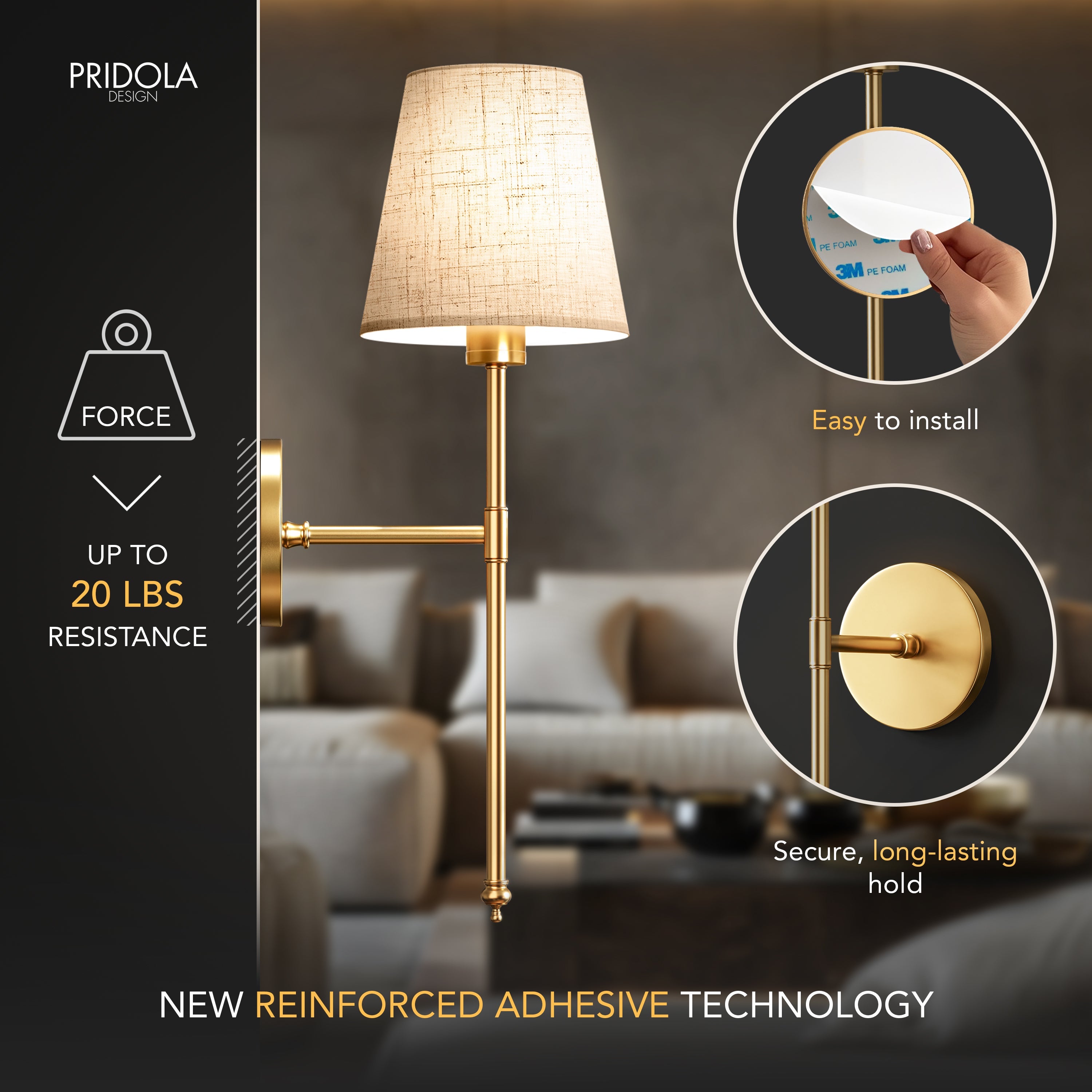 WIRELESS SAND WALL SCONCES (SET OF 2)