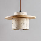 Lampe Suspendue En Travertin