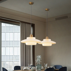 Suspension En Verre Blanc