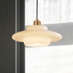 Suspension En Verre Blanc
