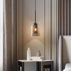Lampes Suspendues Mi-Siècle En Mica Avec Double Verre