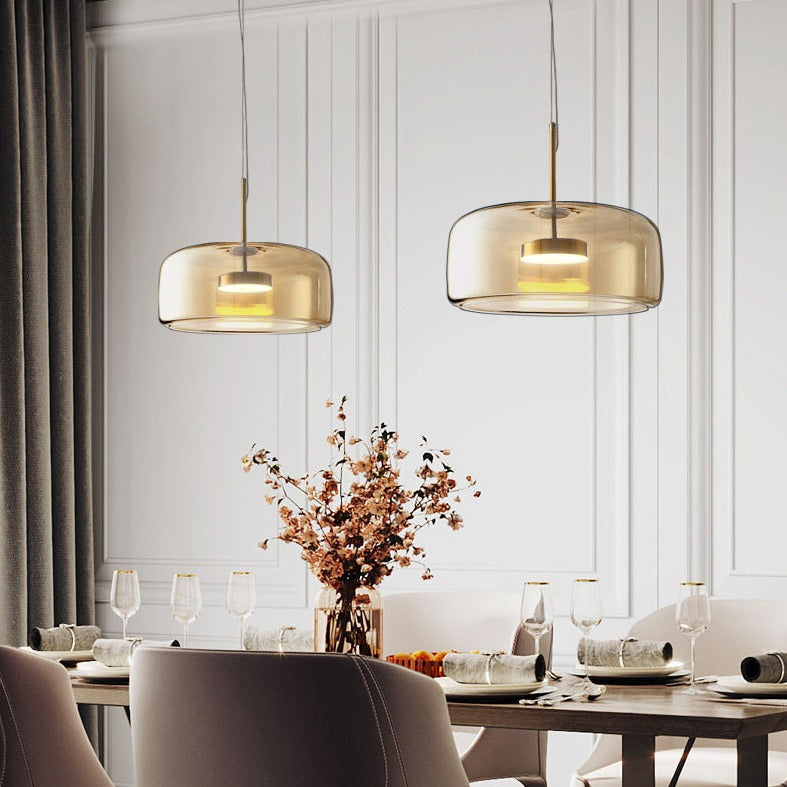 Fenora - Hôtel Lampe Suspendue En Verre
