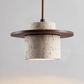Lampe Suspendue En Travertin